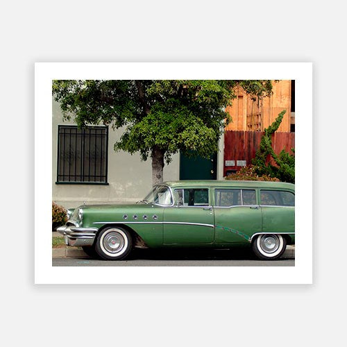 Vintage American Green Car