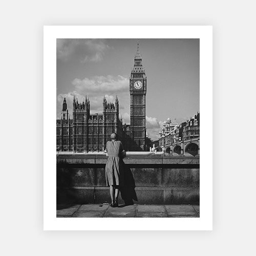 Big Ben From The South Bank-Black & White Collection-Fine art print from FINEPRINT co