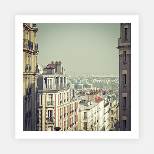 Paris Rooftops-Mid-Century Colour-Fine art print from FINEPRINT co