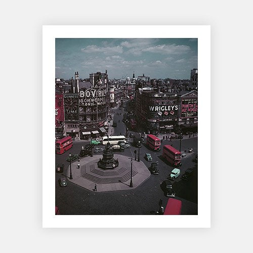 Piccadilly Circus-Mid-Century Colour-Fine art print from FINEPRINT co