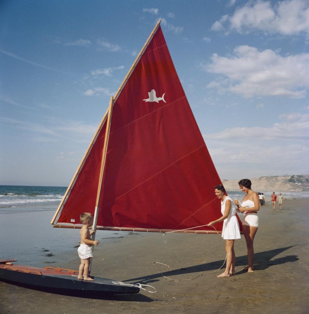 Sailboat In San Diego by Slim Aarons - FINEPRINT co