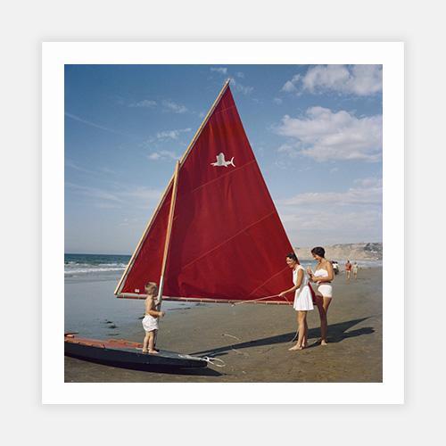 Sailboat In San Diego by Slim Aarons - FINEPRINT co