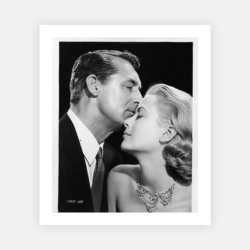 Cary Grant And Grace Kelly In 'To Catch A Thief'-Black & White Collection-Fine art print from FINEPRINT co