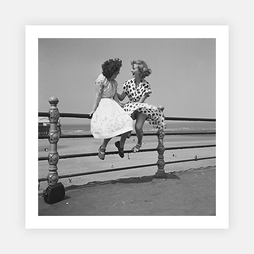 Blackpool Railings-Black & White Collection-Fine art print from FINEPRINT co