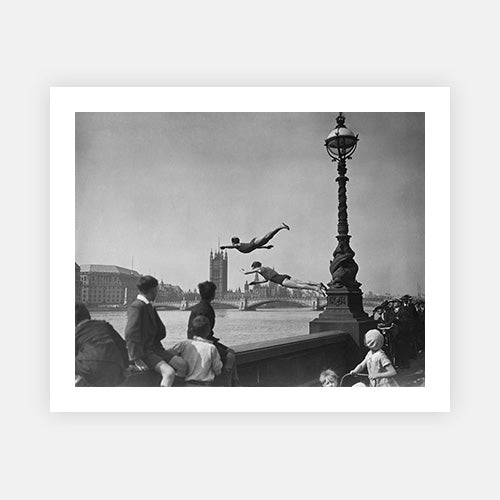 Thames Divers-Black & White Collection-Fine art print from FINEPRINT co