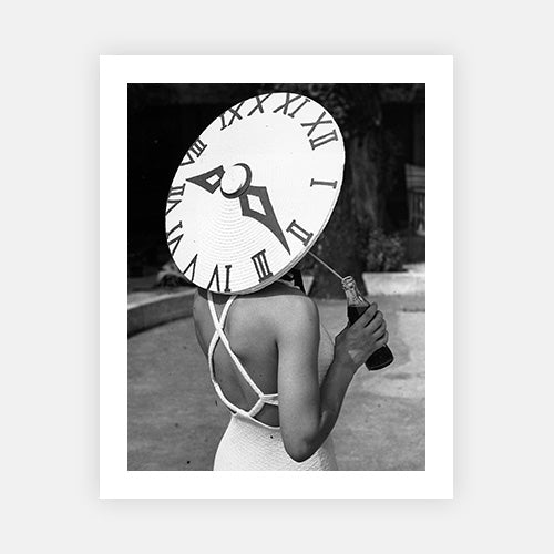 Sundial Hat-Black & White Collection-Fine art print from FINEPRINT co