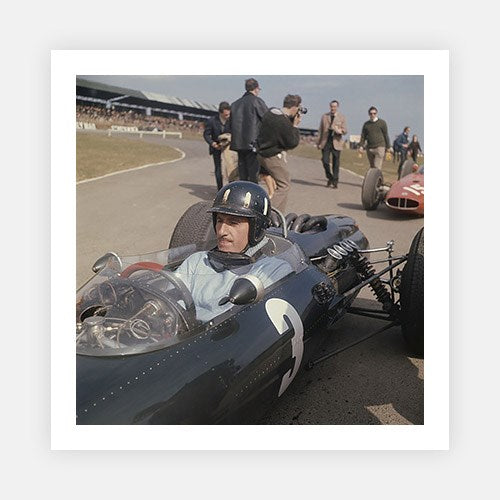 Graham Hill Racing Driver-Mid-Century Colour-Fine art print from FINEPRINT co
