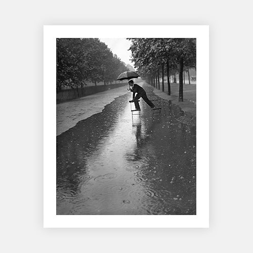 Flooded Mall-Black & White Collection-Fine art print from FINEPRINT co