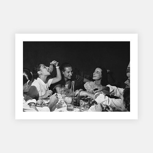 Italian Party-Black & White Collection-Fine art print from FINEPRINT co