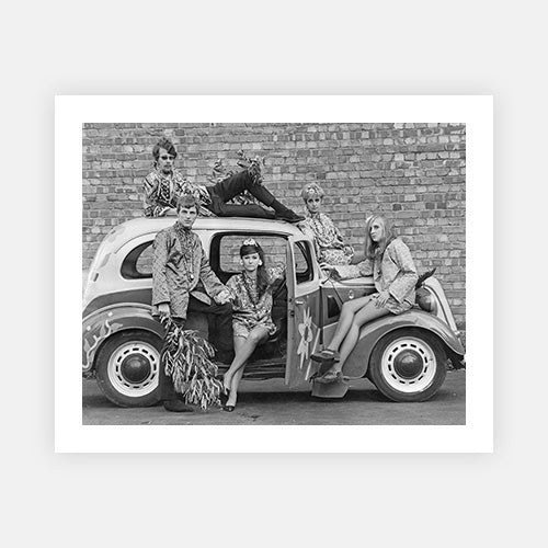 Hippiemobile-Black & White Collection-Fine art print from FINEPRINT co