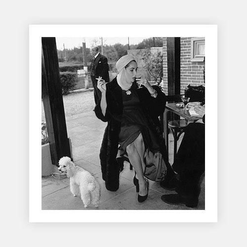 Taylor And Poodle-Black & White Collection-Fine art print from FINEPRINT co