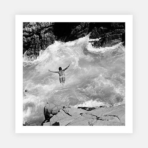 Pacific Diver-Black & White Collection-Fine art print from FINEPRINT co