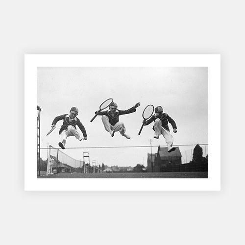 Tennis Leap-Black & White Collection-Fine art print from FINEPRINT co