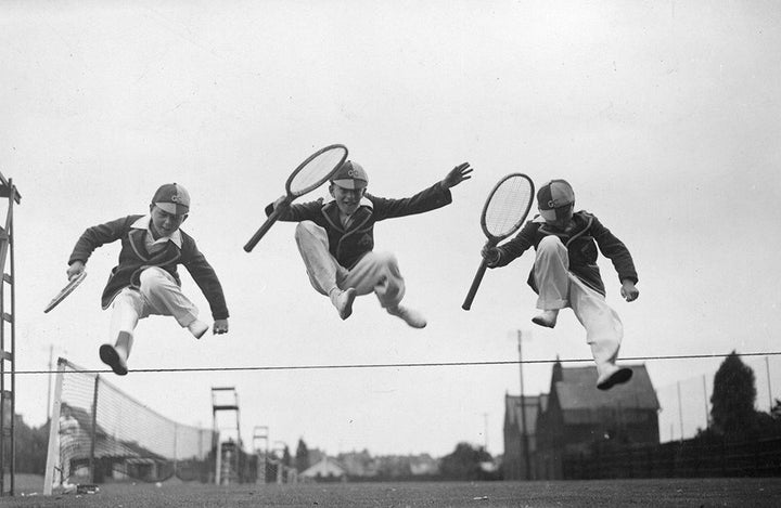 Tennis Leap-Black & White Collection-Fine art print from FINEPRINT co