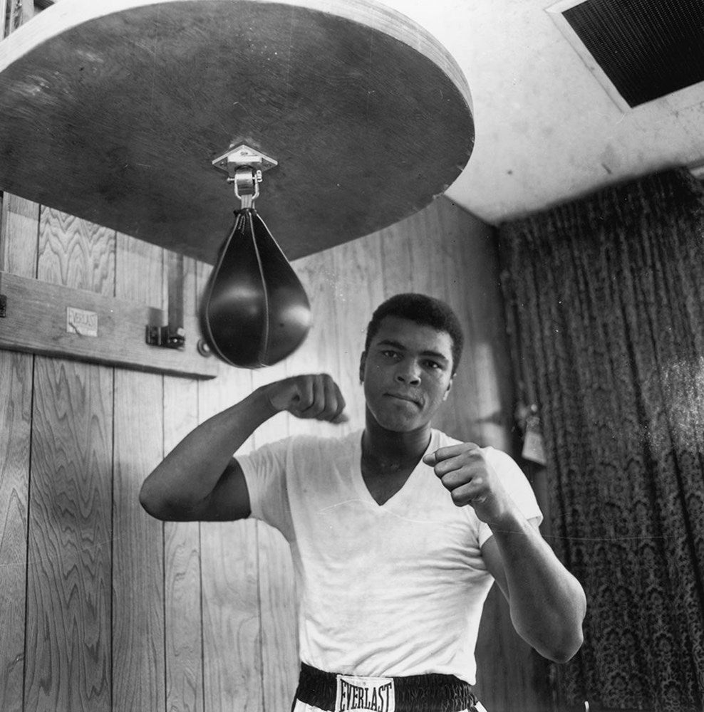 Ali In Training-Black & White Collection-Fine art print from FINEPRINT co