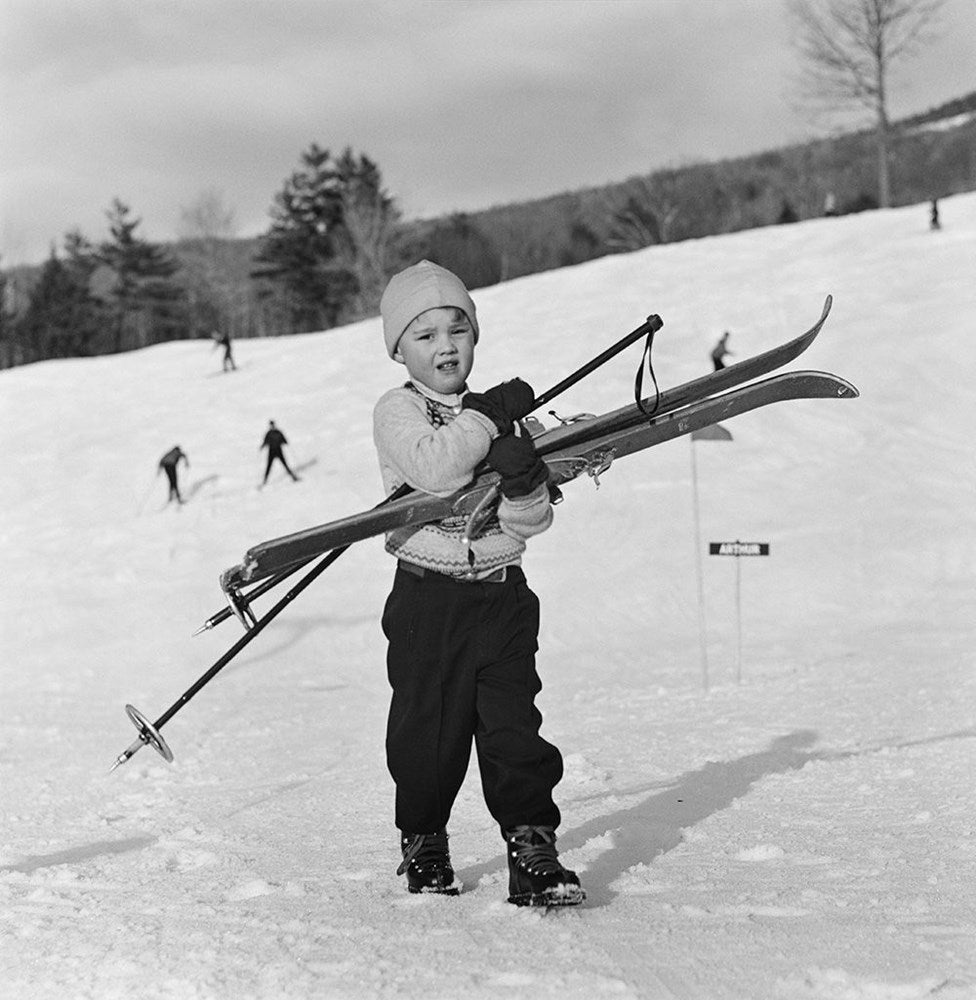 New England Skiing-Black & White Collection-Fine art print from FINEPRINT co