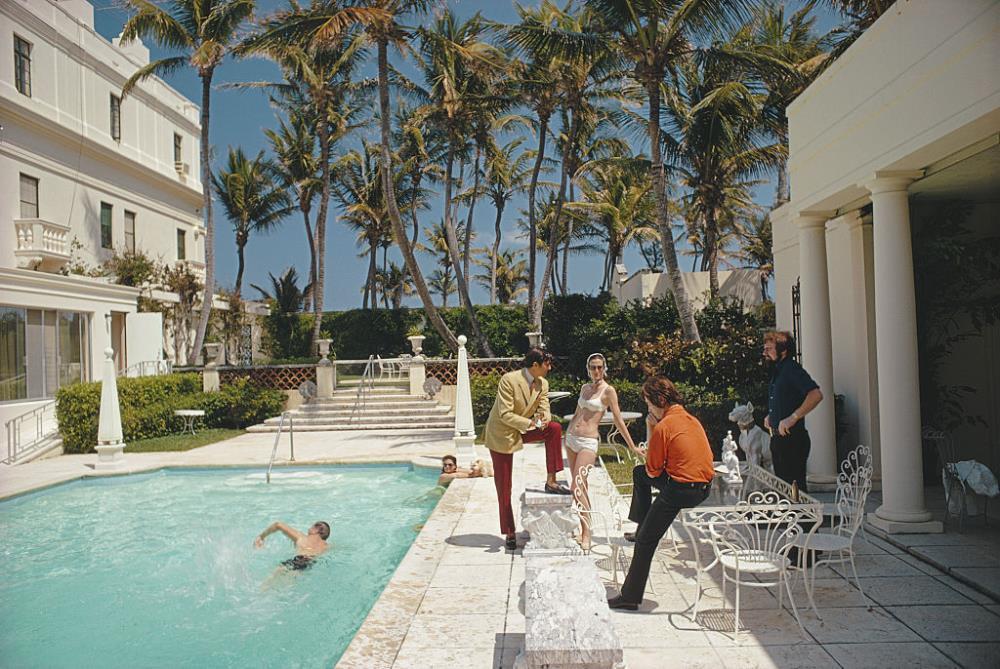 Posing By The Pool by Slim Aarons - FINEPRINT co