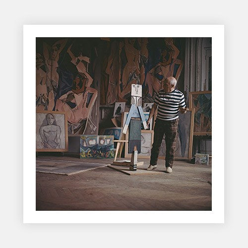 Pablo Picasso At Work-Mid-Century Colour-Fine art print from FINEPRINT co