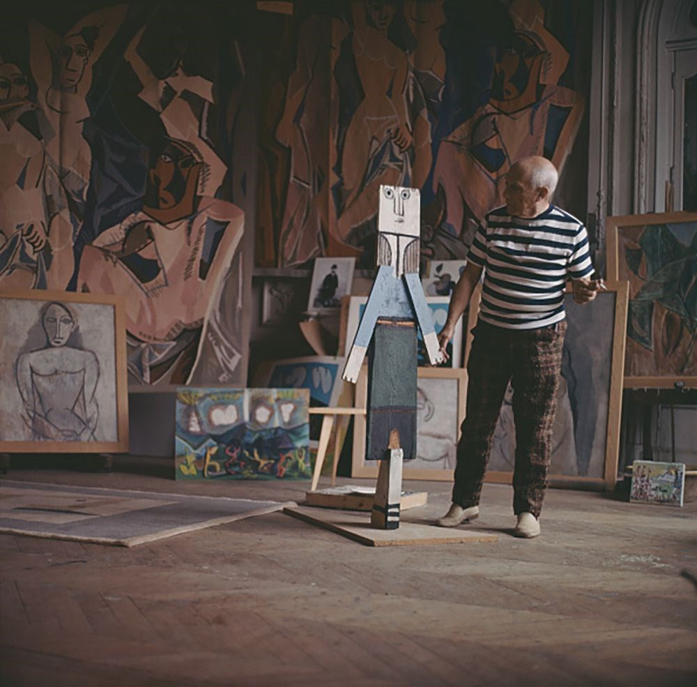 Pablo Picasso At Work-Mid-Century Colour-Fine art print from FINEPRINT co