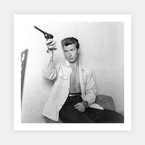 Clint Eastwood At Home-Michael Ochs Archive-Fine art print from FINEPRINT co