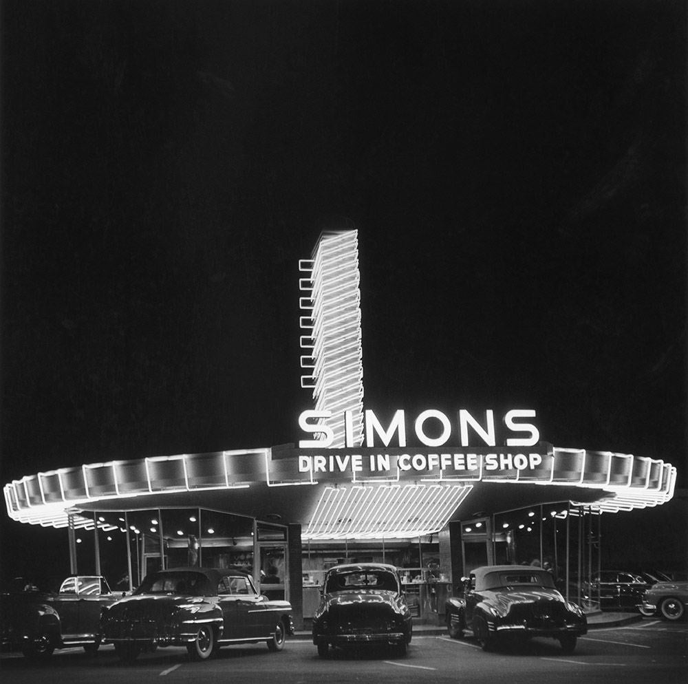 Simon's Drive-In Restaurant-Michael Ochs Archive-Fine art print from FINEPRINT co