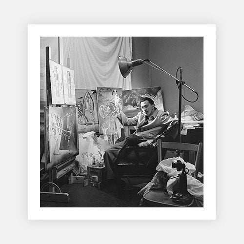 Salvador Dali Portrait-Michael Ochs Archive-Fine art print from FINEPRINT co