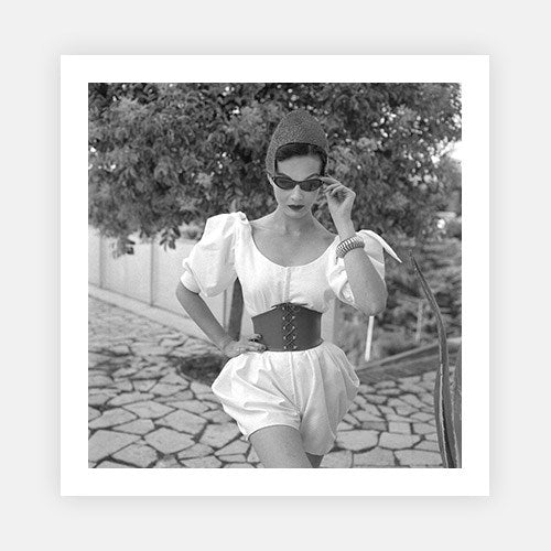 Italian Beach Fashion-Michael Ochs Archive-Fine art print from FINEPRINT co