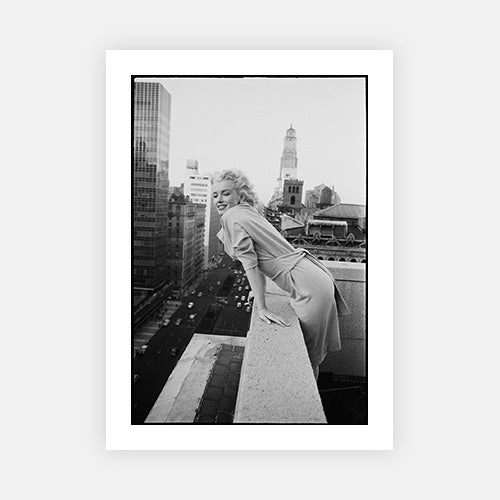 Marilyn On The Roof-Black & White Collection-Fine art print from FINEPRINT co