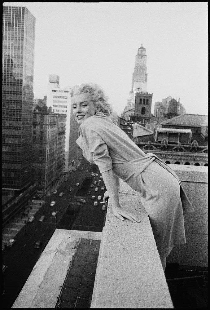Marilyn On The Roof-Black & White Collection-Fine art print from FINEPRINT co