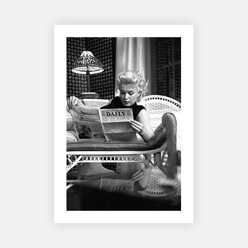 Marilyn Relaxes In A Hotel Room-Michael Ochs Archive-Fine art print from FINEPRINT co