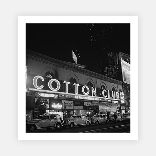 Cotton Club Marquee In NY-Black & White Collection-Fine art print from FINEPRINT co
