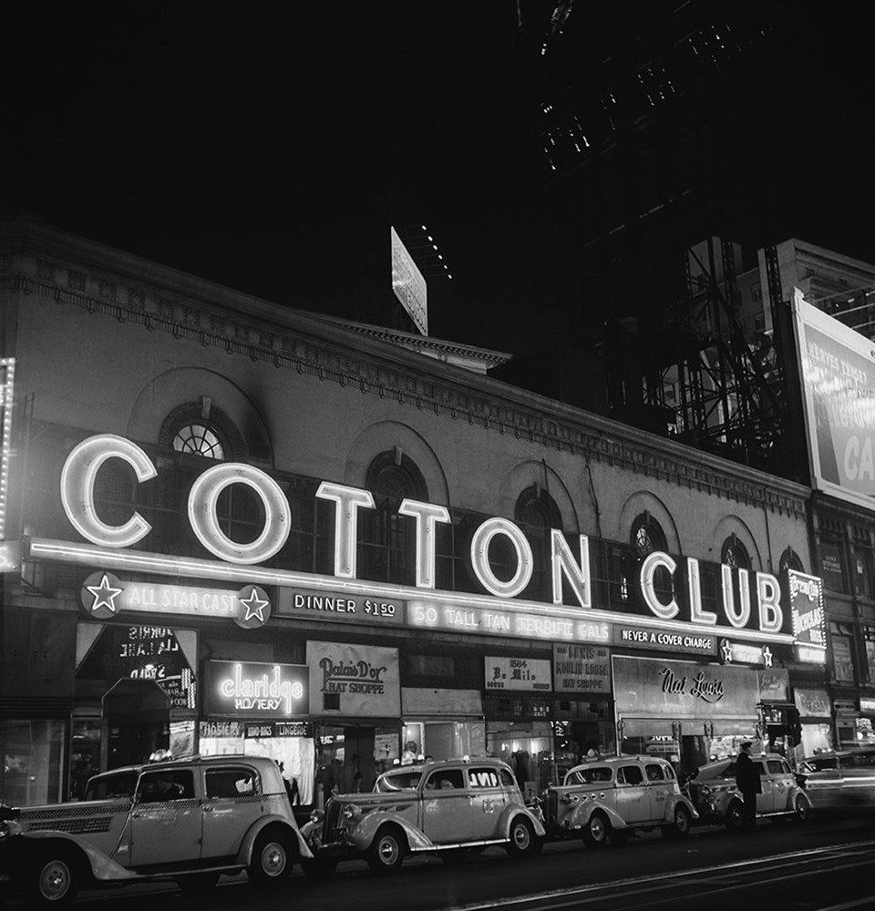 Cotton Club Marquee In NY-Black & White Collection-Fine art print from FINEPRINT co