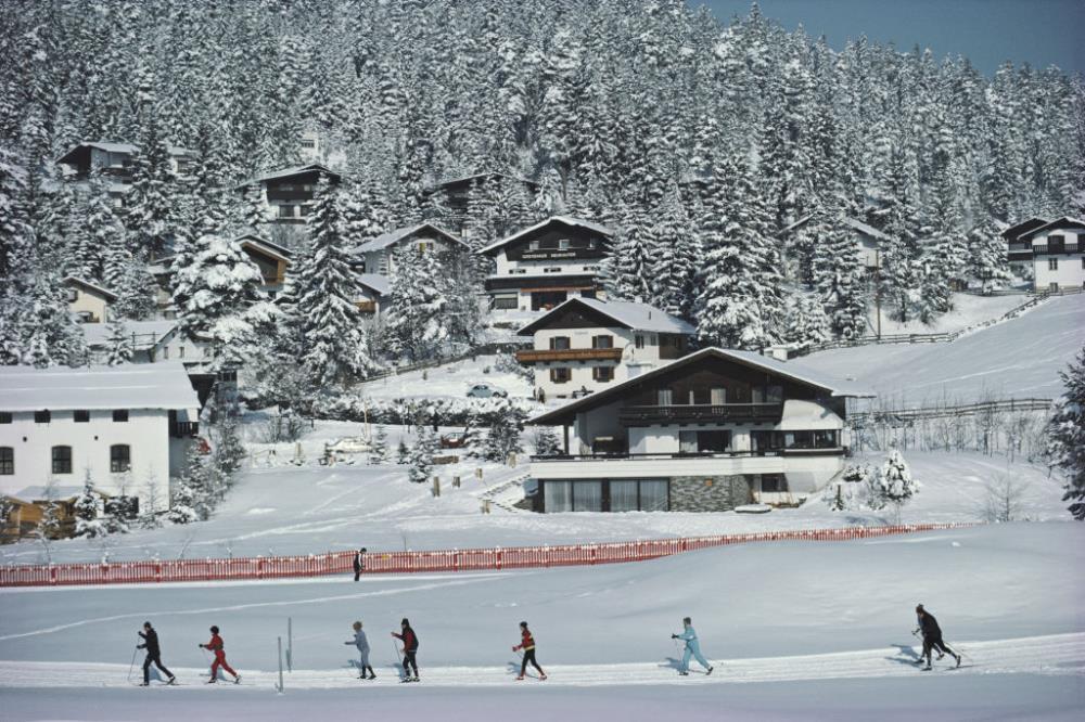 Skiing In Seefeld by Slim Aarons - FINEPRINT co