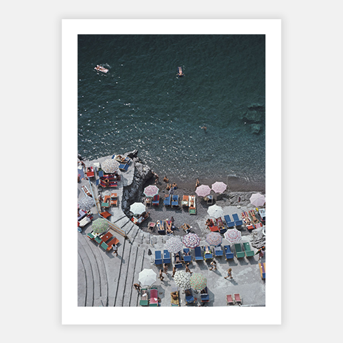 Positano Beach 3 by Slim Aarons - FINEPRINT co