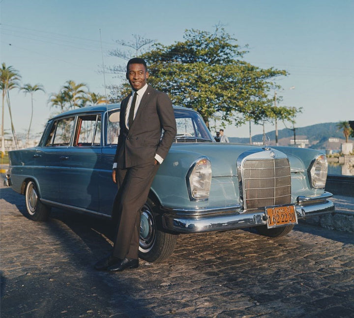 Pelé Professional Footballer-Mid-Century Colour-Fine art print from FINEPRINT co