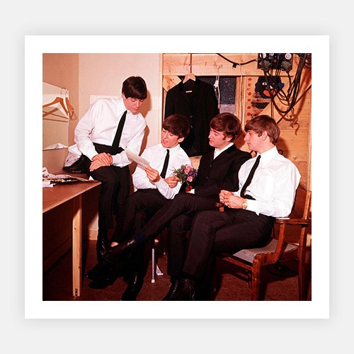 The Beatles in their Dressing Room-Mid-Century Colour-Fine art print from FINEPRINT co