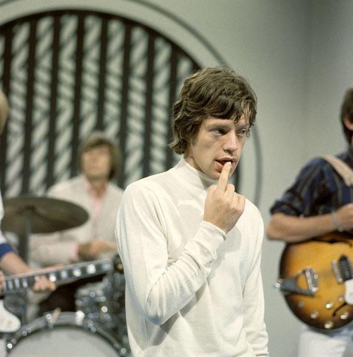 Rolling Stones On Set-Mid-Century Colour-Fine art print from FINEPRINT co