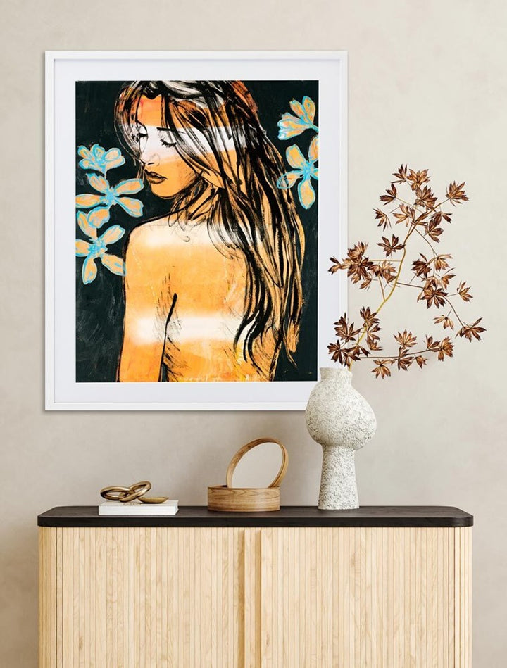 Jessica with flowers-Unclassified-Fine art print from FINEPRINT co