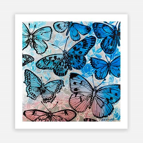 Tropical Butterflies (Silver Leaf)