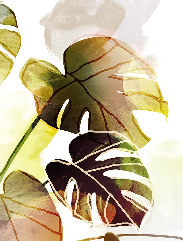 Tropical Leaves 1-Open Edition Prints-Fine art print from FINEPRINT co