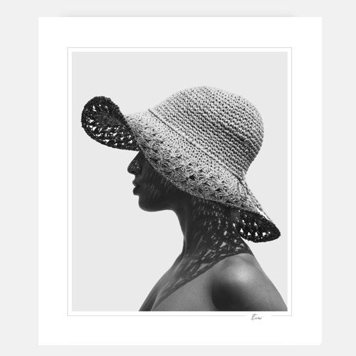Woman with a Straw Hat-Open Edition Prints-Fine art print from FINEPRINT co