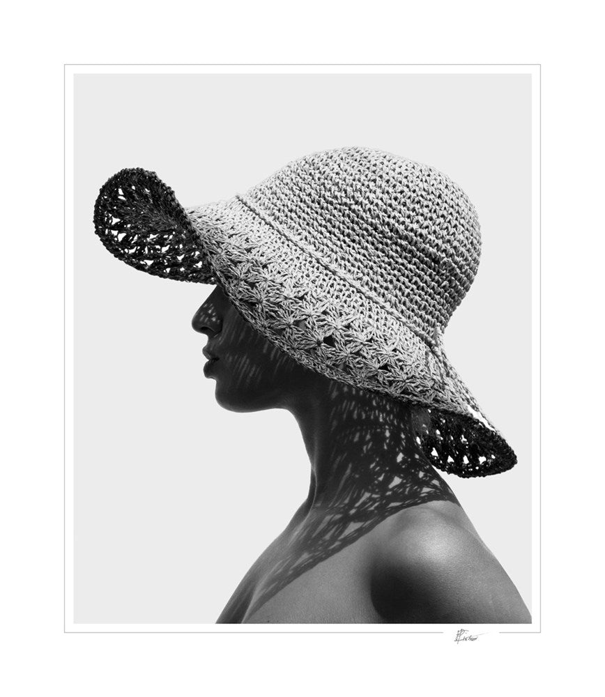 Woman with a Straw Hat-Open Edition Prints-Fine art print from FINEPRINT co