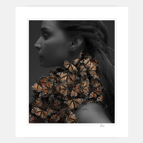 Girl with Butterflies-Open Edition Prints-Fine art print from FINEPRINT co