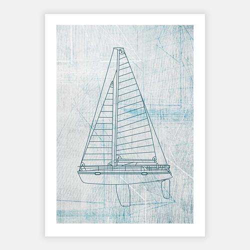 Danielas Sailboat II by POD EXCHANGE - FINEPRINT co