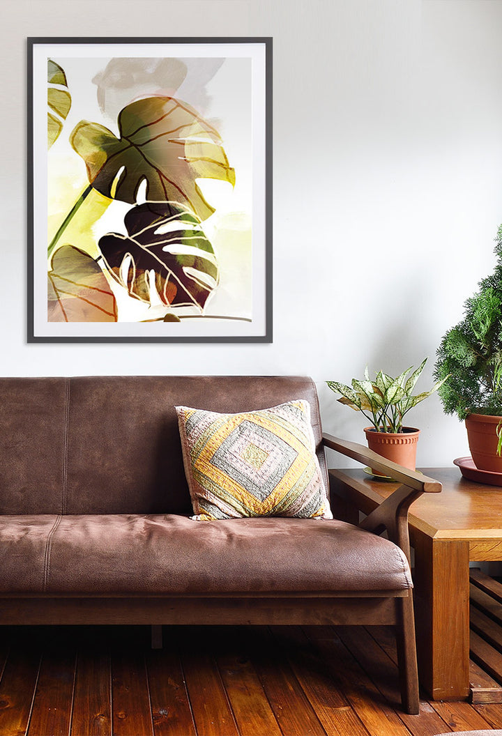 Tropical Leaves 1-Open Edition Prints-Fine art print from FINEPRINT co