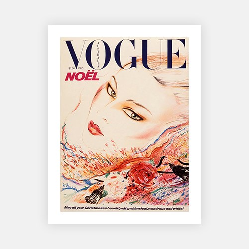 December 1980 Vogue Cover-Vogue Christmas Cover-Fine art print from FINEPRINT co