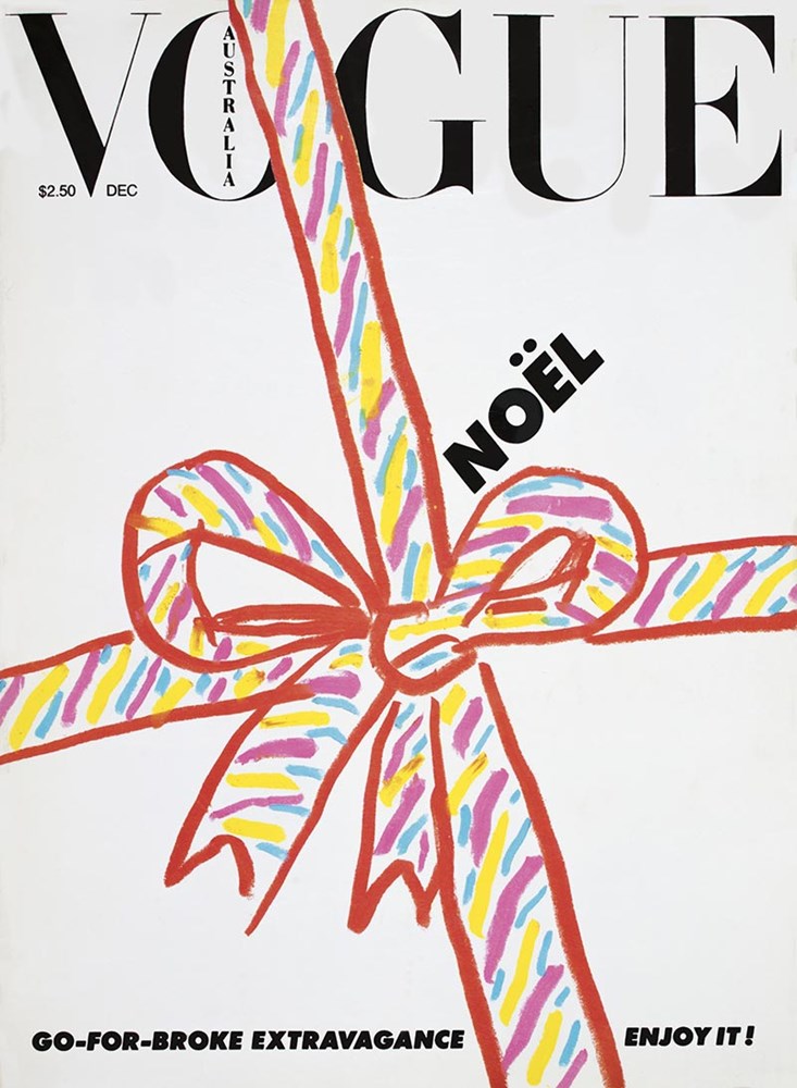 December 1982 Vogue Cover-Vogue Christmas Cover-Fine art print from FINEPRINT co